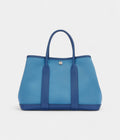 Hermès Bleu Brighton Negonda and Bleu Azur Toile Garden Party 30 TPM Palladium Hardware