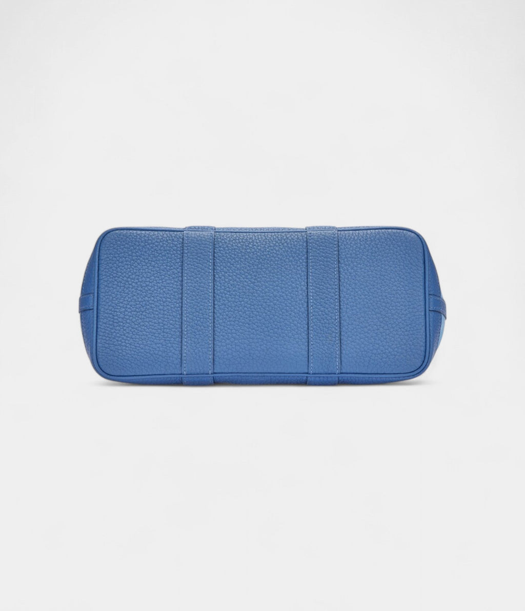 Hermès Bleu Brighton Negonda and Bleu Azur Toile Garden Party 30 TPM Palladium Hardware