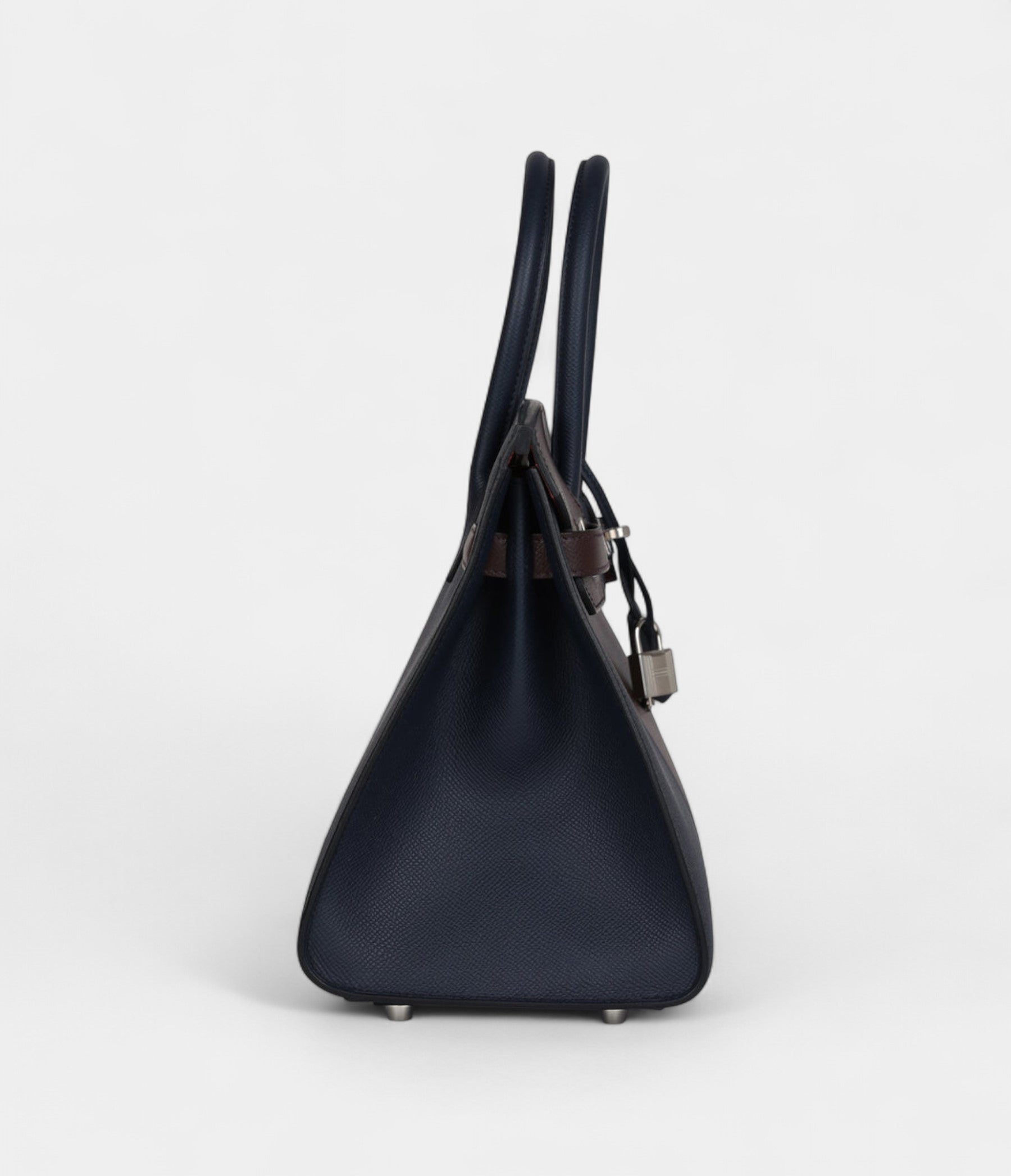 Hermès Casaque Birkin Sellier 30 Rouge Sellier and Bleu Indigo Epsom Palladium Hardware