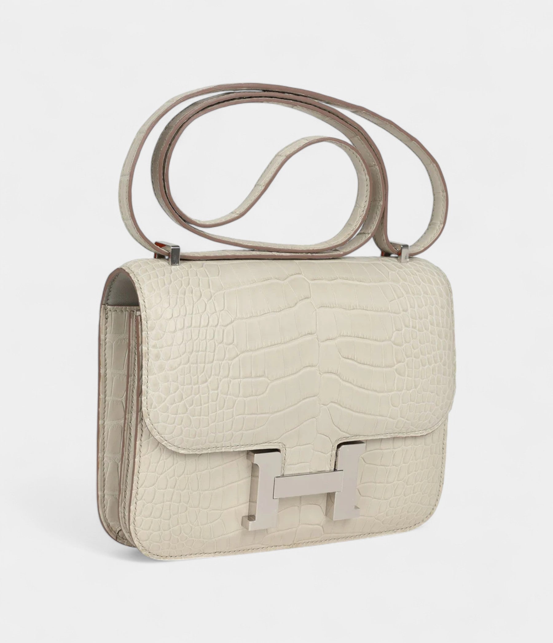 Hermès Constance 19 Beton Matte Alligator Palladium Hardware
