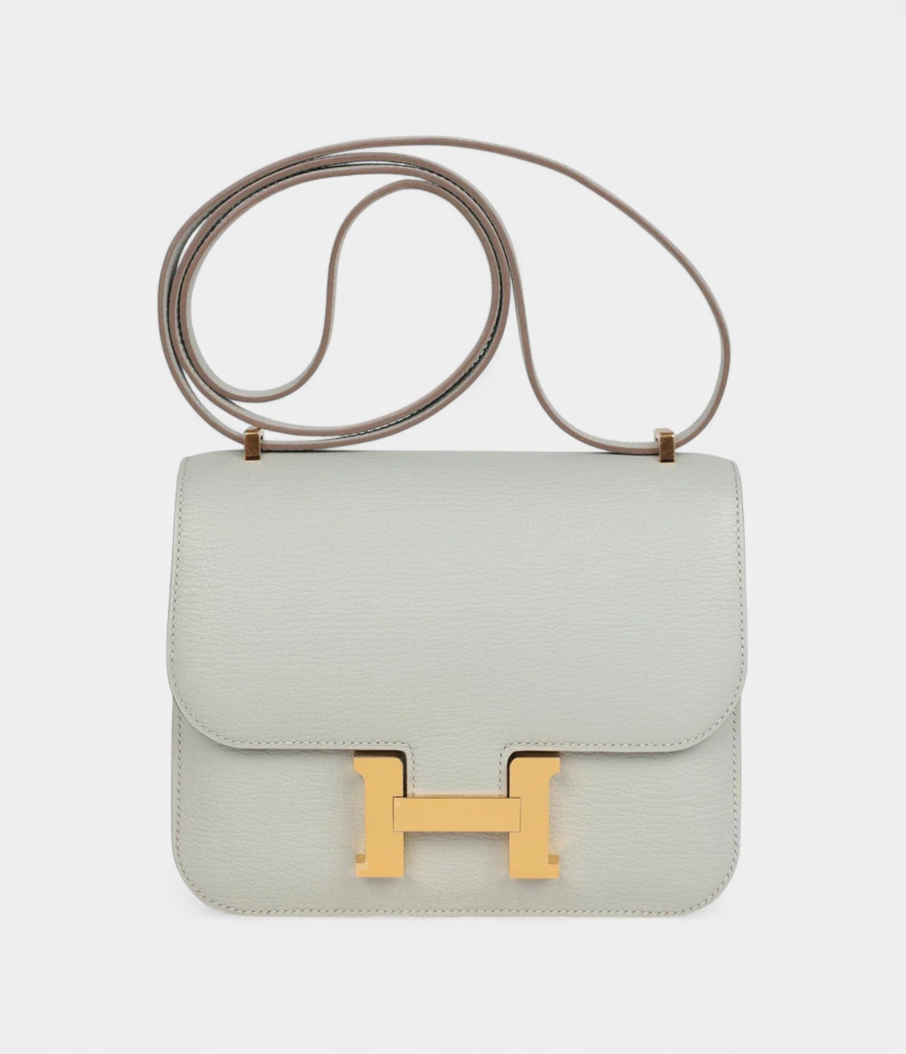 Hermès Constance 18 Gris Perle Chevre Mysore Gold Hardware
