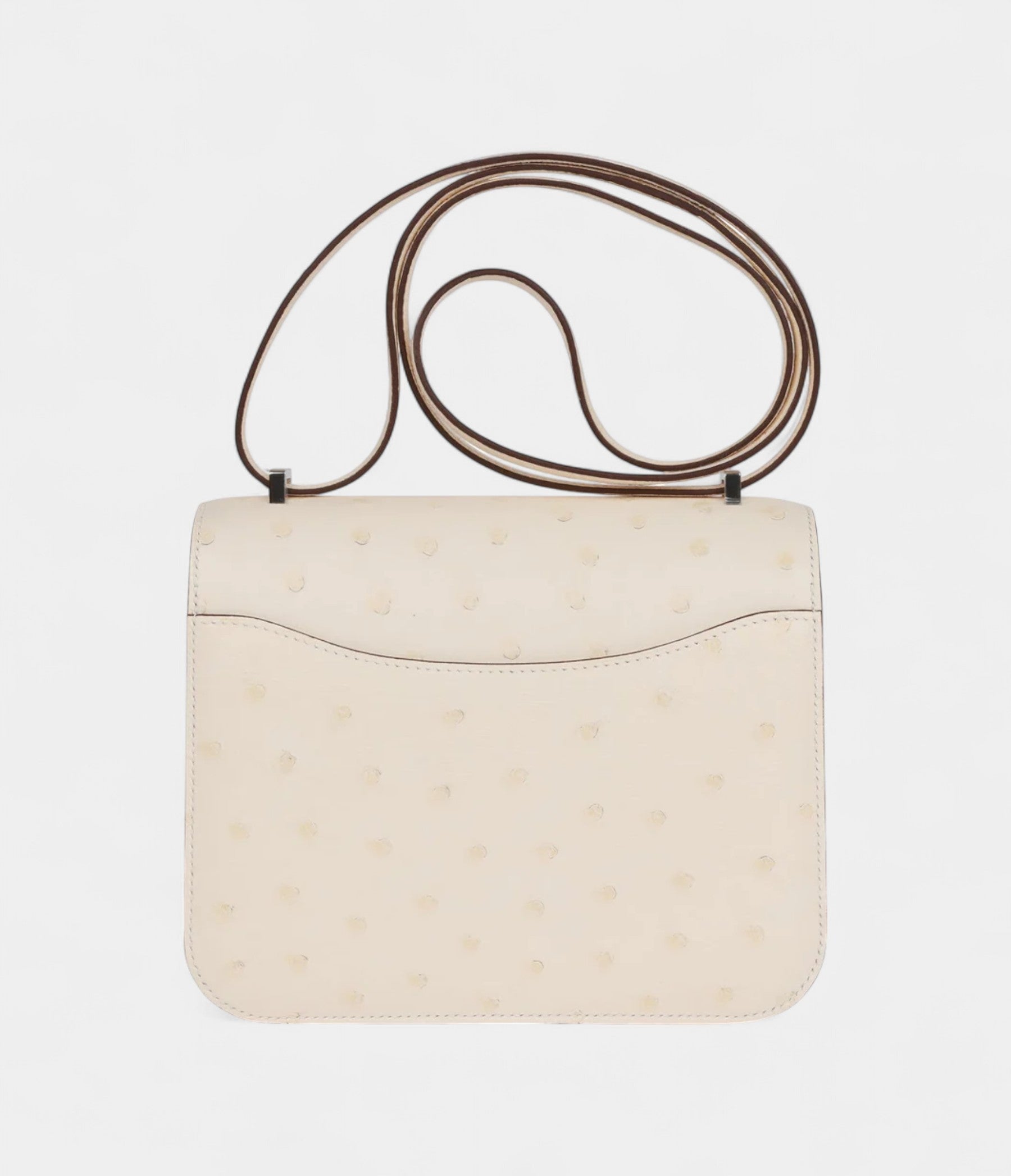 Hermès Constance 18 Nata Ostrich Palladium Hardware