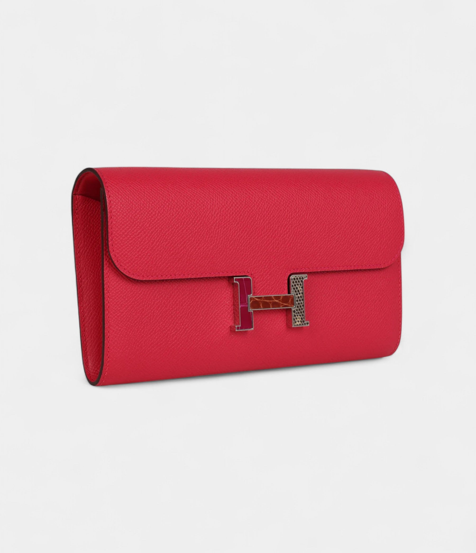 Hermès Constance Wallet To Go Rose Extreme Marquette Epsom Palladium Hardware