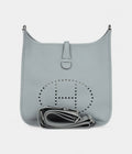 Hermès Evelyne III PM Bleu Glacier Clemence Palladium Hardware