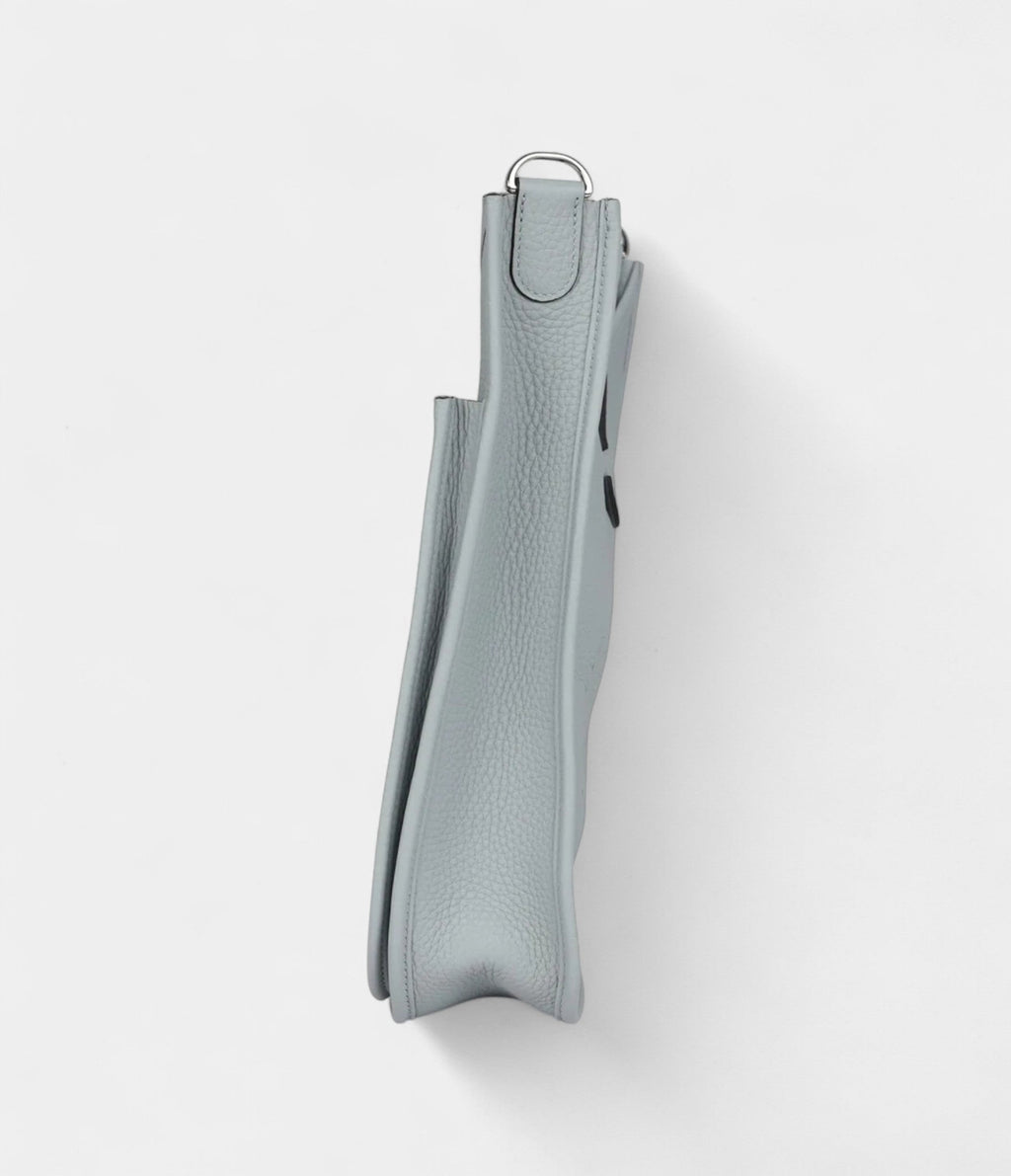 Hermès Evelyne III PM Bleu Glacier Clemence Palladium Hardware