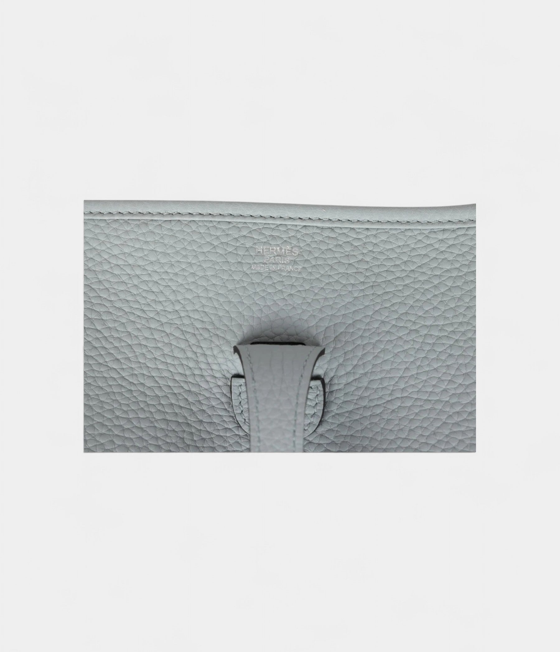 Hermès Evelyne III PM Bleu Glacier Clemence Palladium Hardware