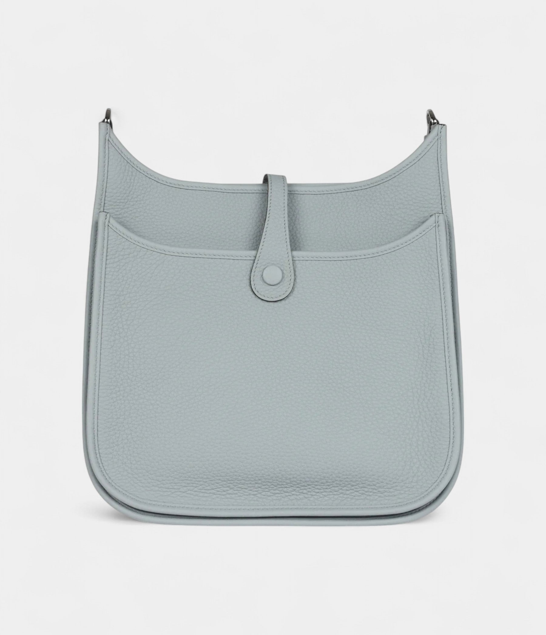 Hermès Evelyne III PM Bleu Glacier Clemence Palladium Hardware