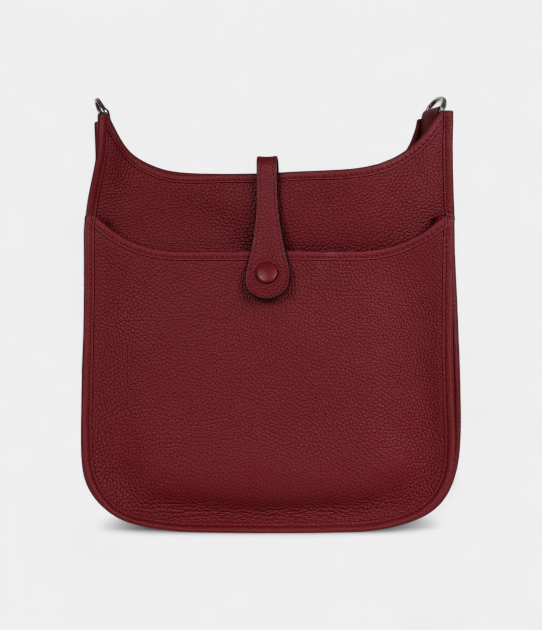 Hermès Evelyne PM Rouge H Clemence Palladium Hardware