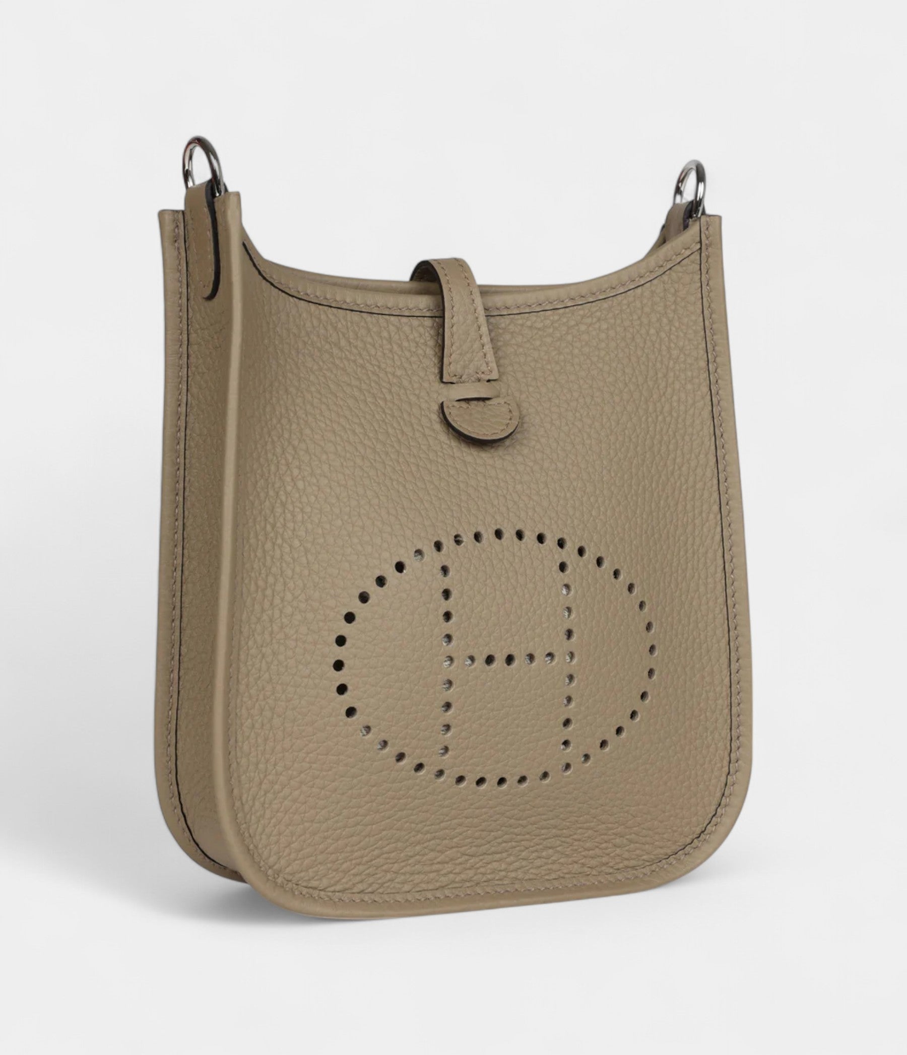 Hermès Evelyne TPM Beige Marfa Clemence Palladium Hardware