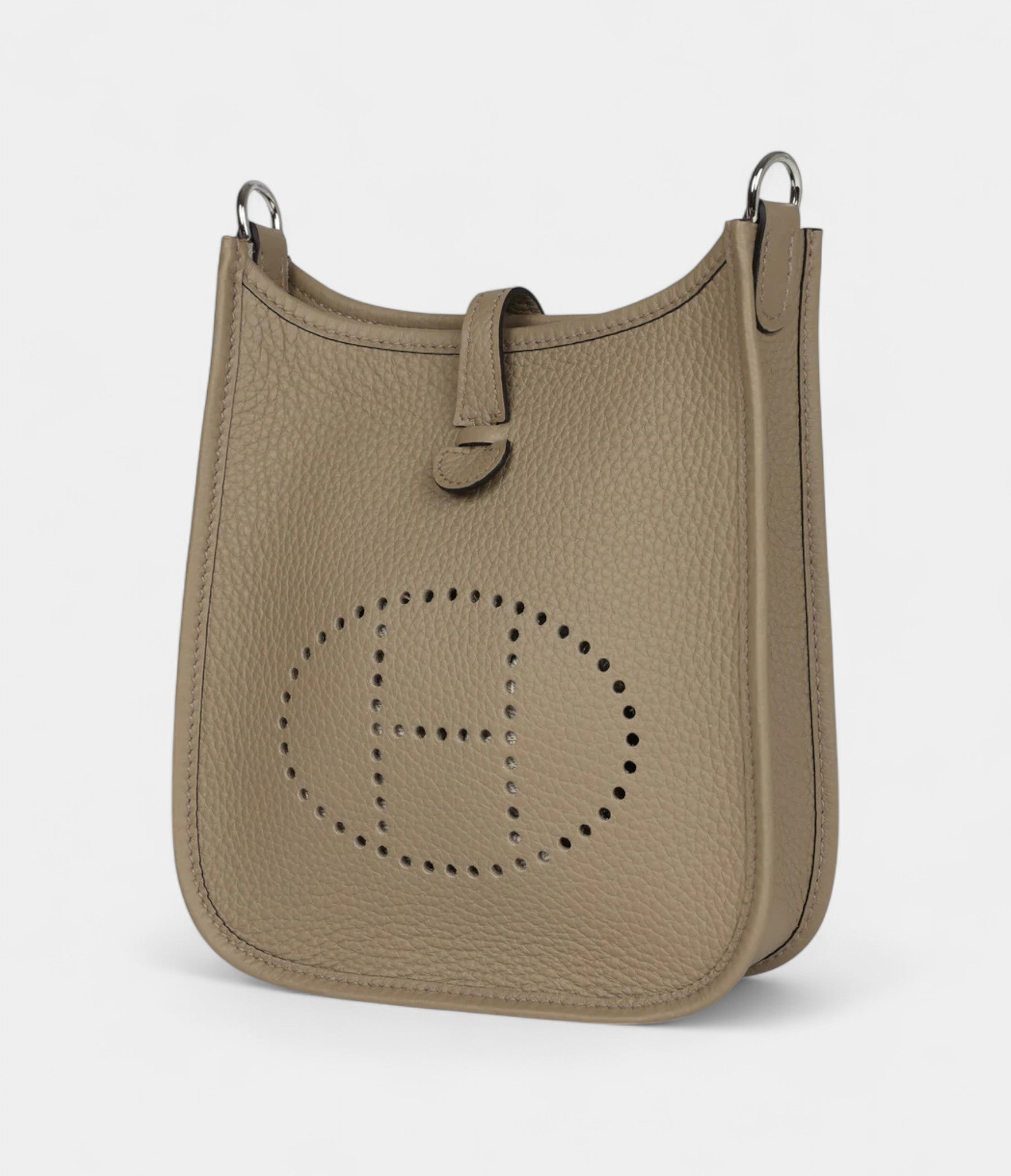 Hermès Evelyne TPM Beige Marfa Clemence Palladium Hardware