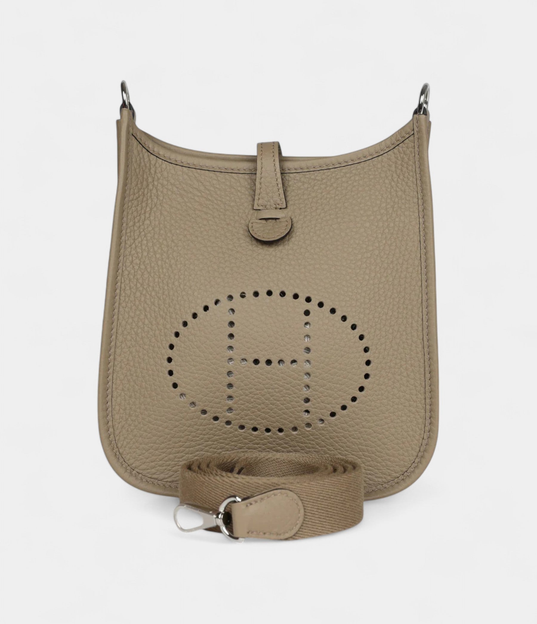 Hermès Evelyne TPM Beige Marfa Clemence Palladium Hardware