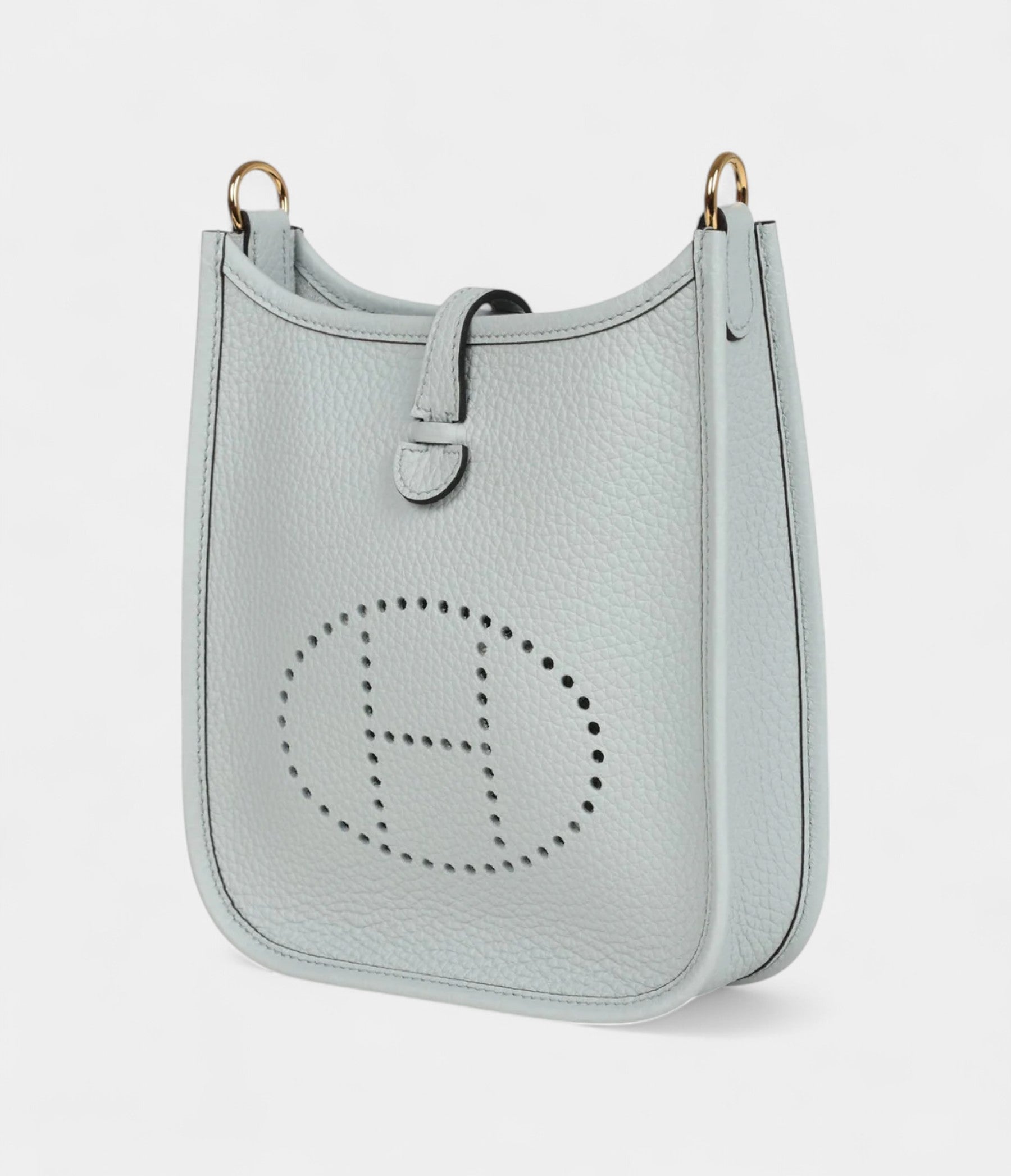 Hermès Evelyne TPM Bleu Pale Clemence Palladium Hardware
