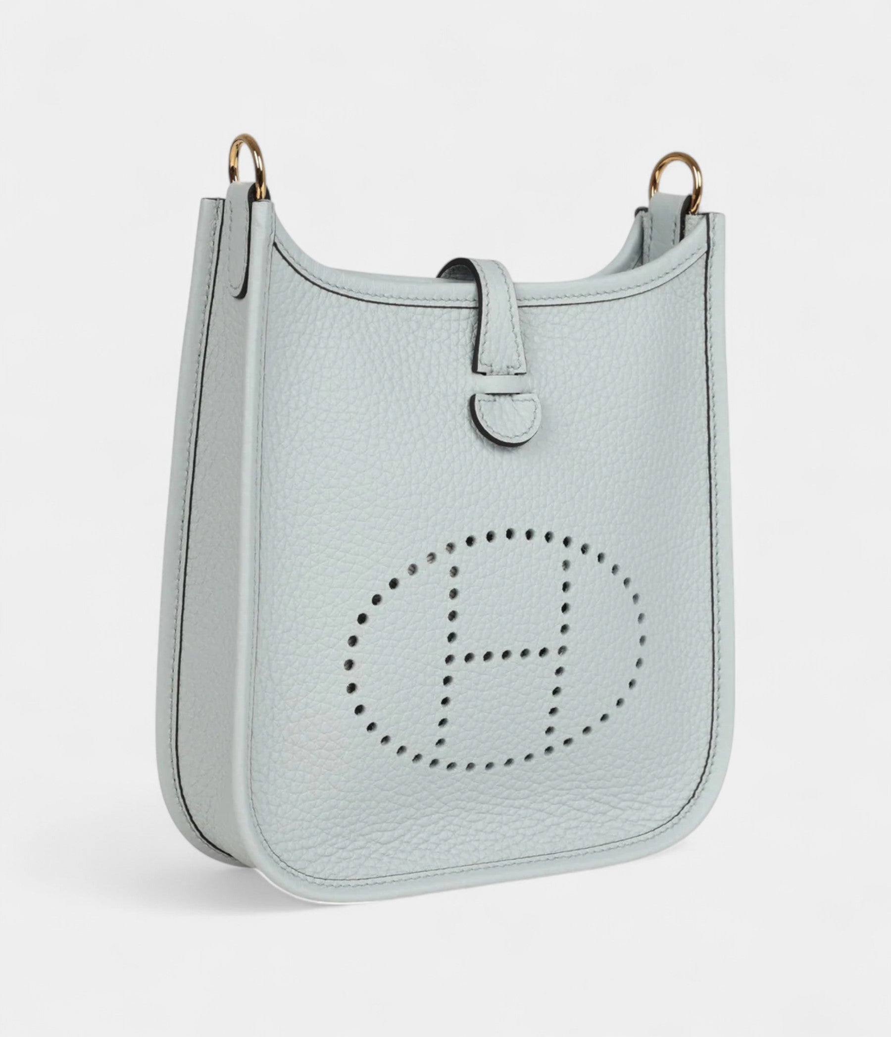 Hermès Evelyne TPM Bleu Pale Clemence Palladium Hardware