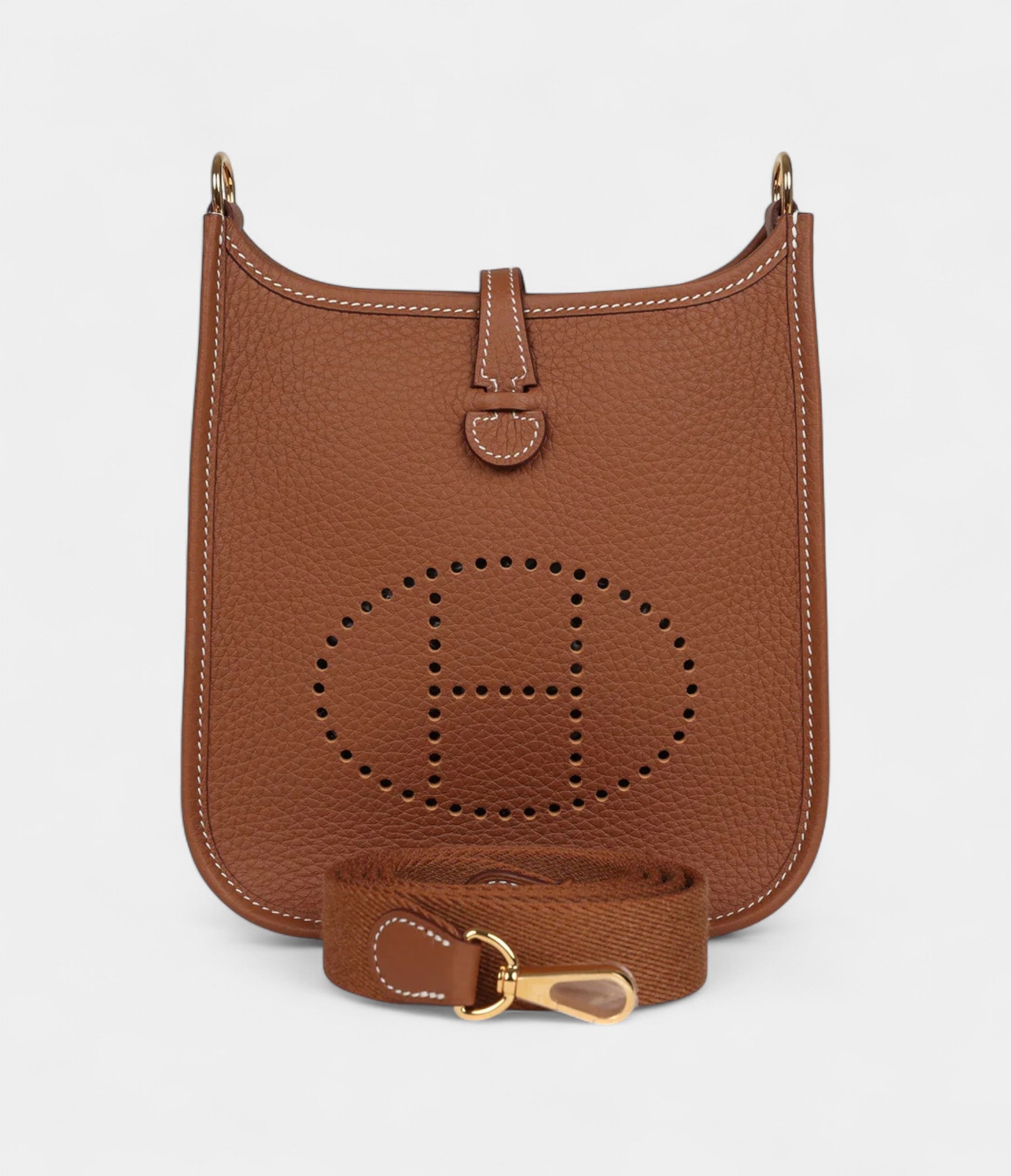 Hermès Evelyne  17cm TPM Gold Clemence Gold Hardware