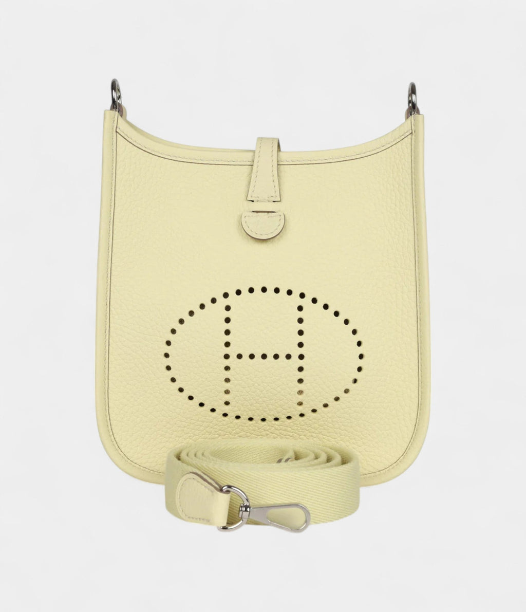 Hermès Evelyne TPM Jaune Milton Clemence Palladium Hardware