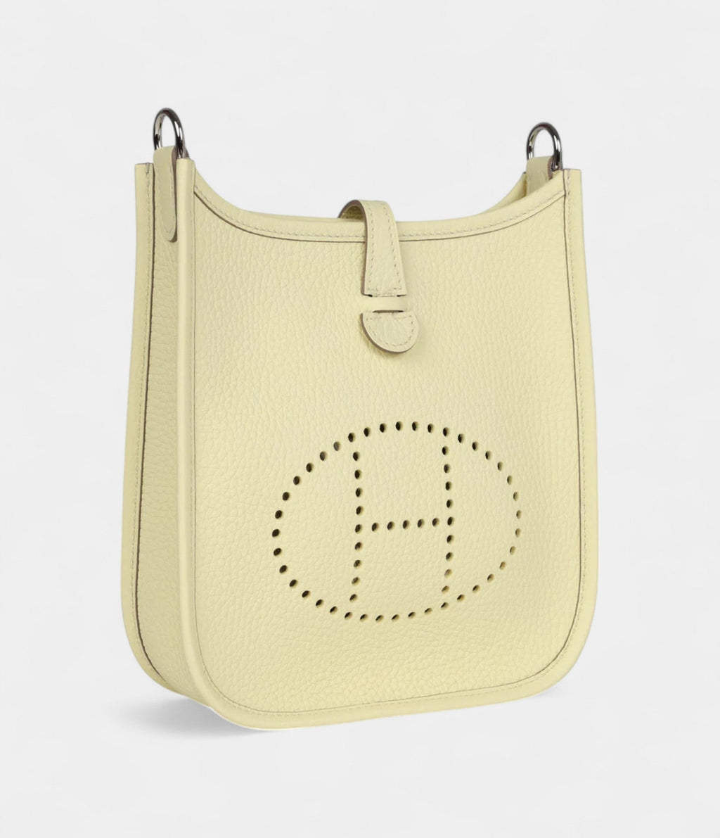 Hermès Evelyne TPM Jaune Milton Clemence Palladium Hardware