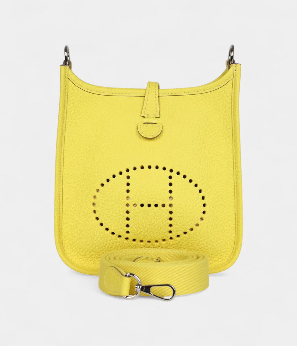 Hermès Evelyne TPM Lime Clemence Palladium Hardware
