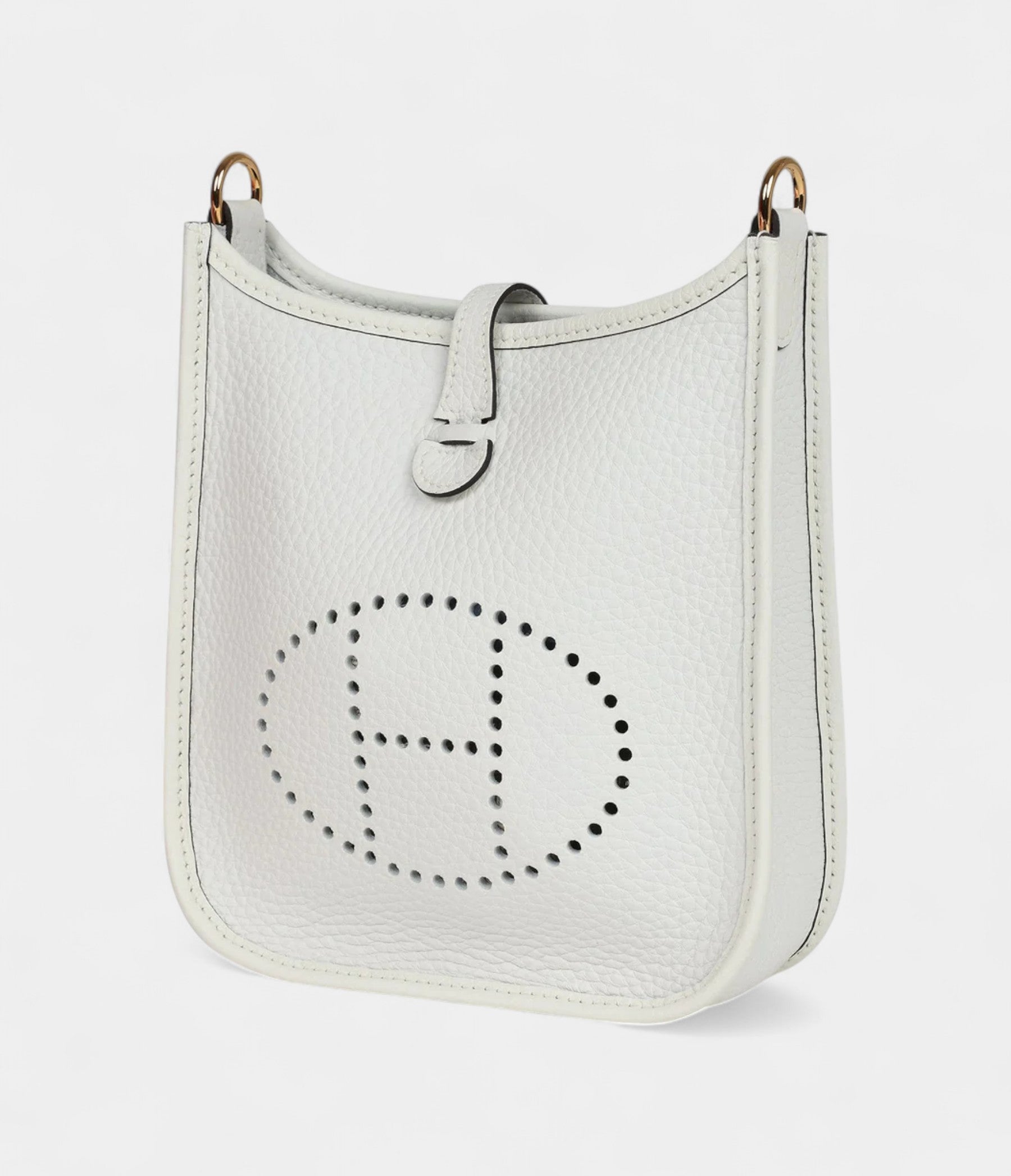 Hermès Evelyne TPM New White Clemence Gold Hardware