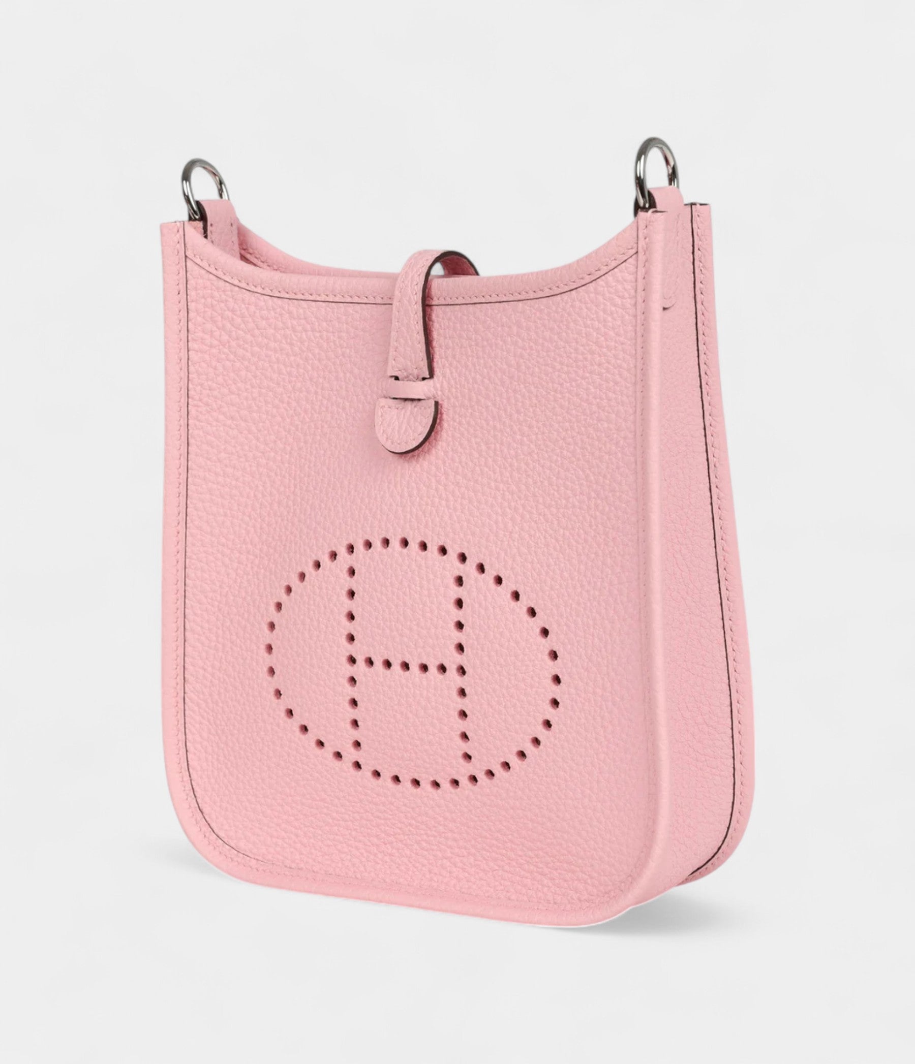 Hermès Evelyne TPM Rose Sakura Clemence Palladium Hardware