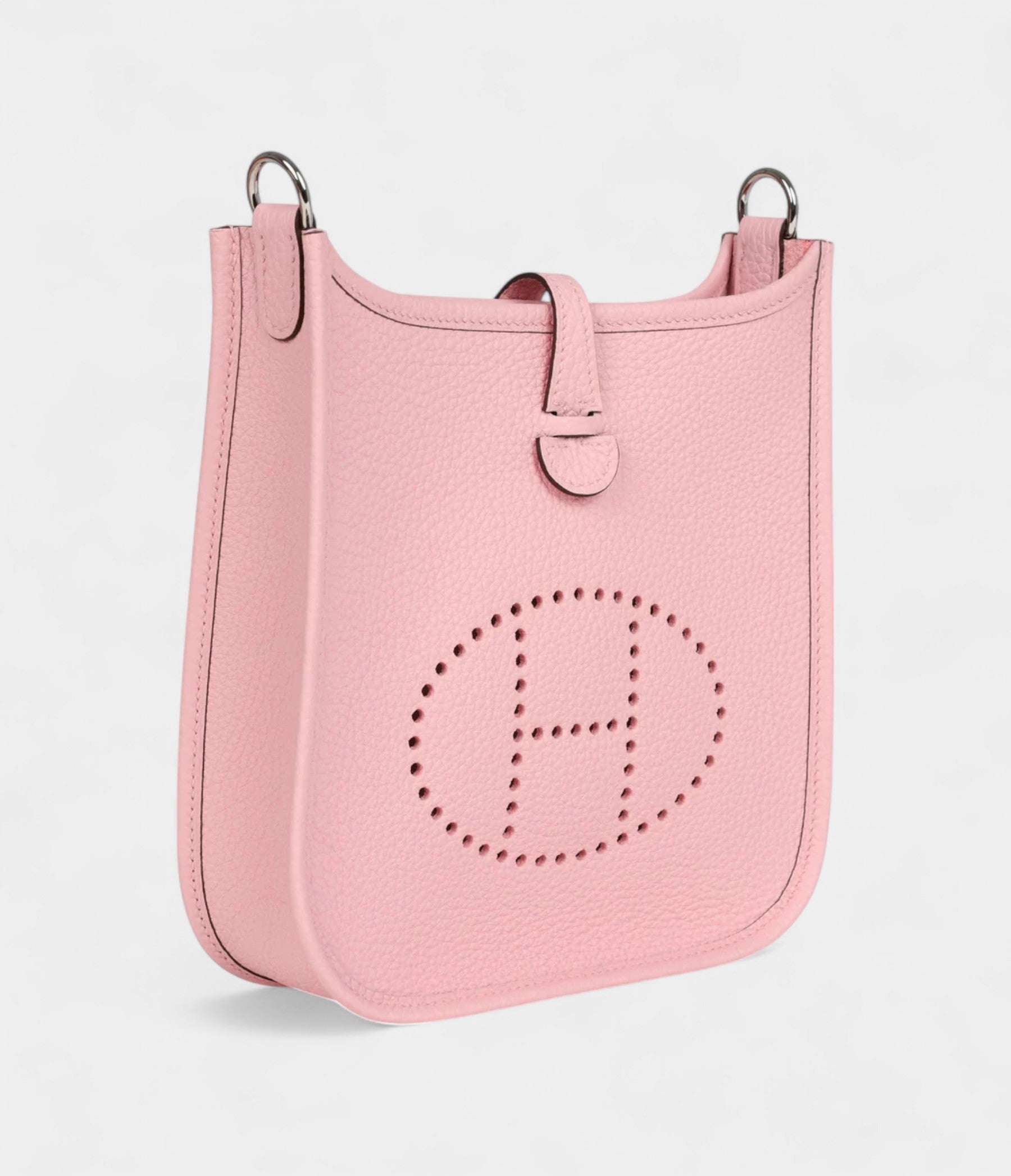 Hermès Evelyne TPM Rose Sakura Clemence Palladium Hardware