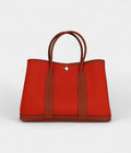 Hermès Garden Party 30 Terre Battue and Cuivre Toile Canvas and Negonda Palladium Hardware