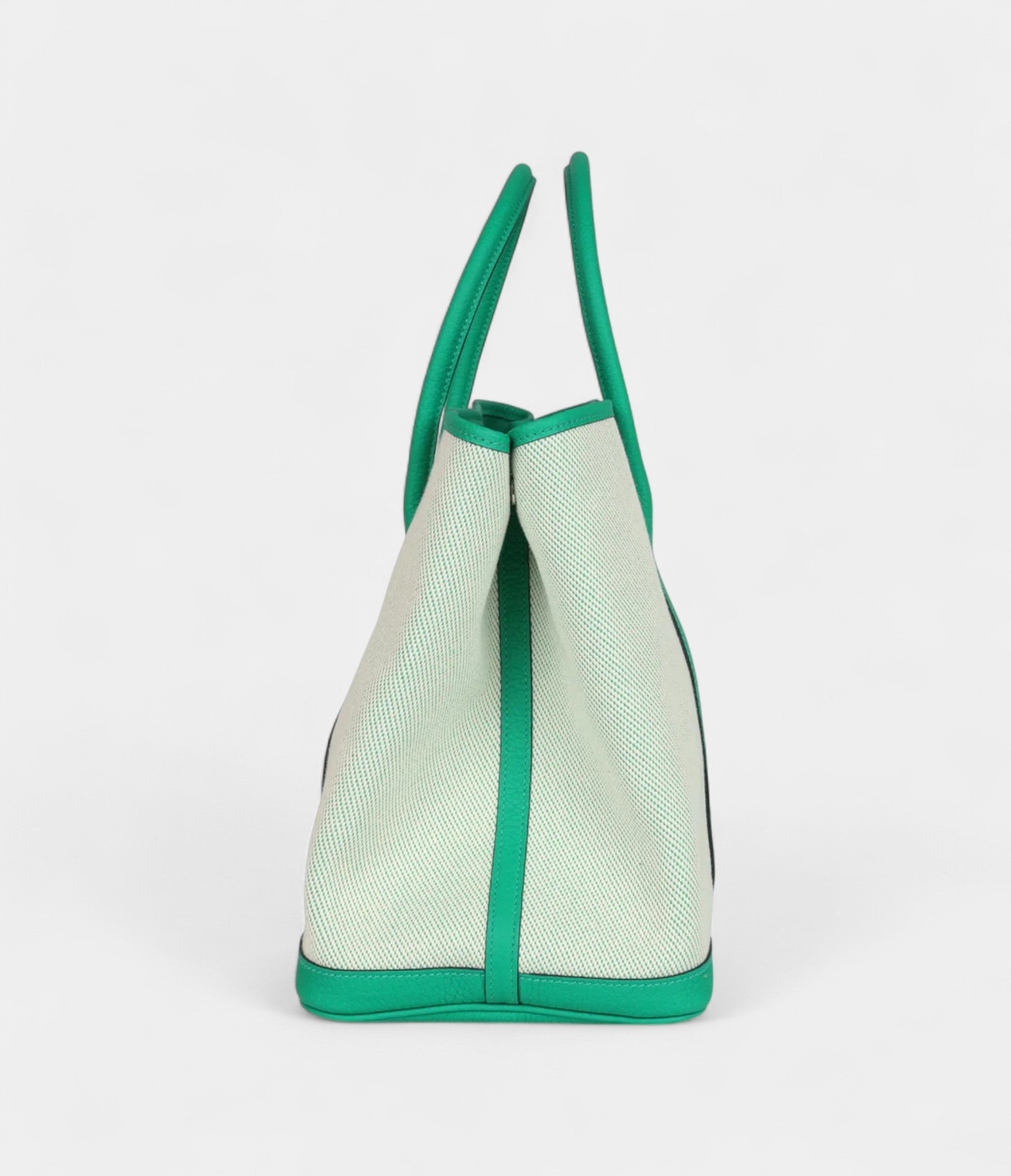 Hermès Garden Party 36 Menthe Toile H and Negonda Palladium Hardware