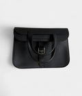 Hermès Halzan Leather Black Handbag