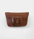 Hermès Halzan Leather Brown Handbag