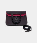 Hermès Halzan Leather Burgundy Handbag
