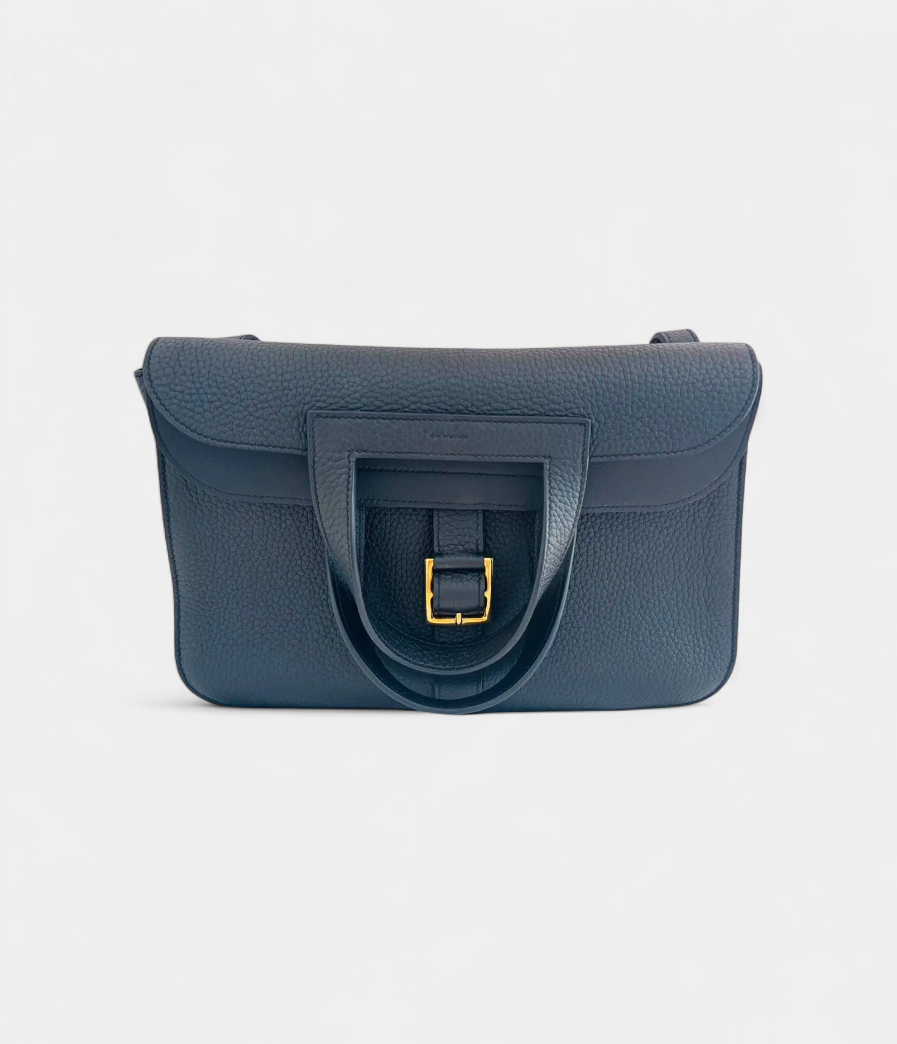 Hermès Halzan Leather Clutch Bag