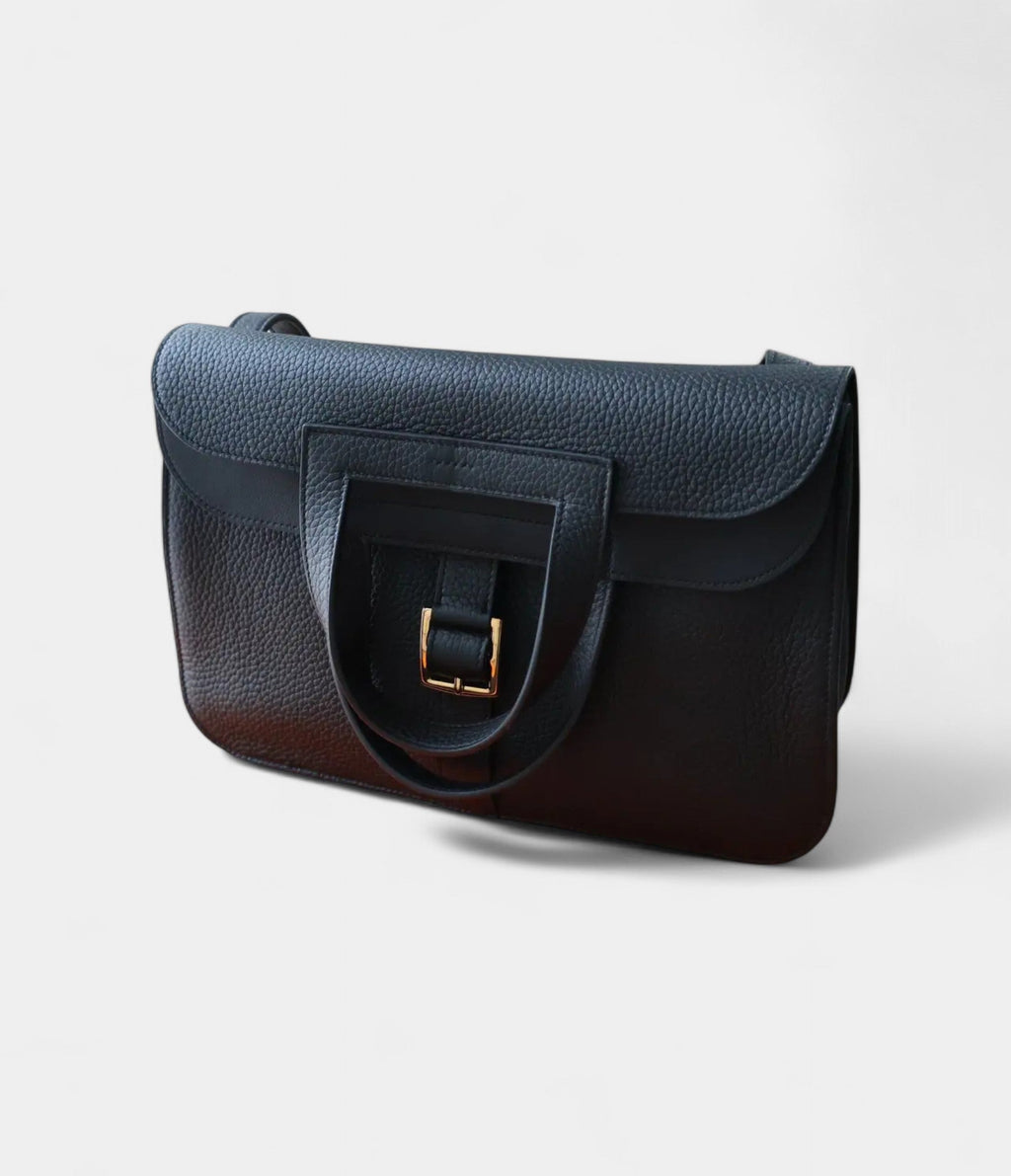 Hermès Halzan Leather Clutch Bag
