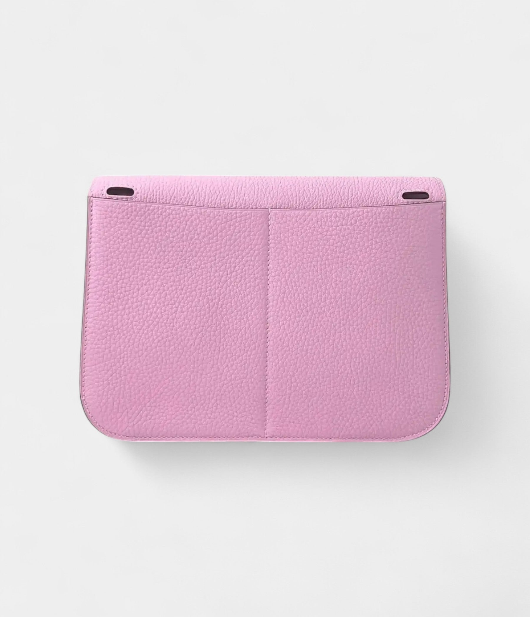 Hermès Halzan Leather Handbag Pink