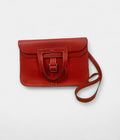 Hermès Halzan Leather Red Handbag