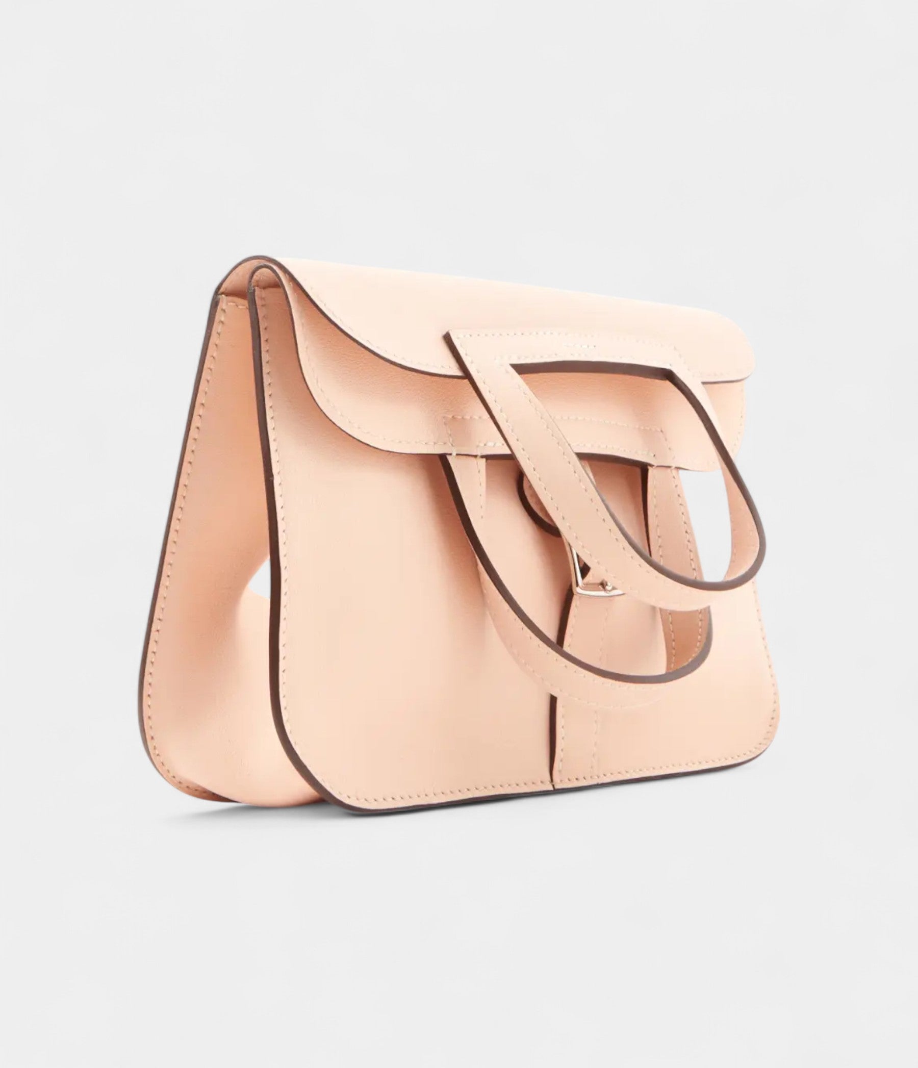 Hermès Halzan Pink Leather Handbag