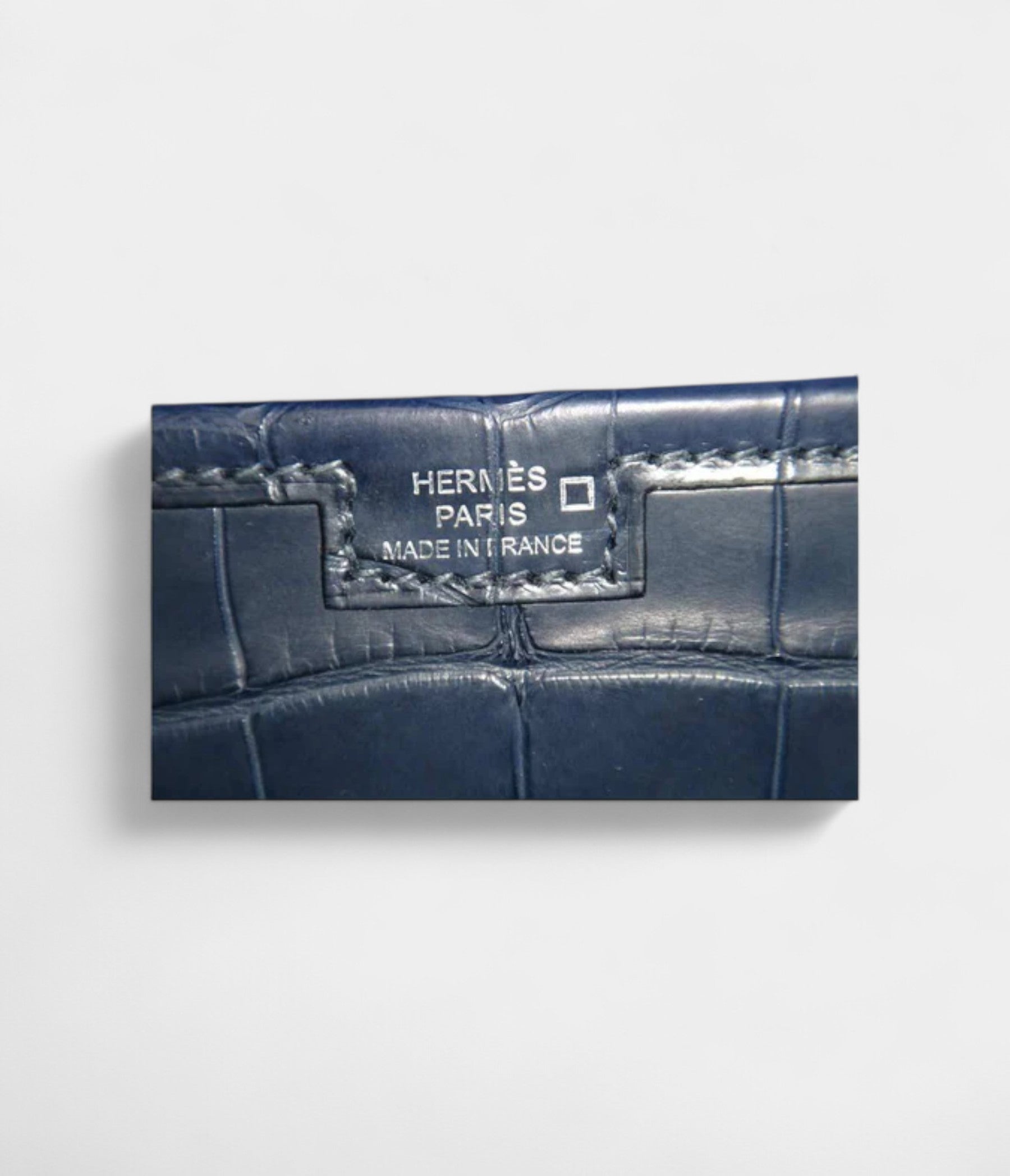Hermès Jige 29 Clutch Bag Blue Alligator