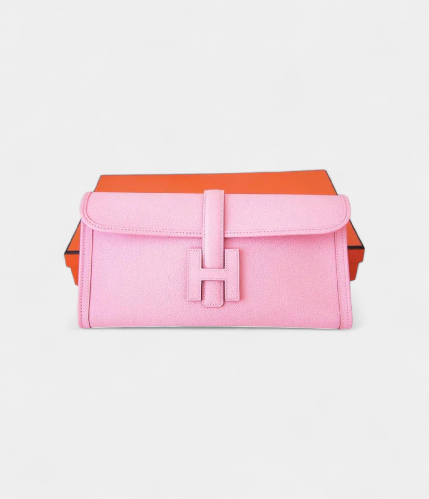 Hermès Jige 29 Rose Confetti Clutch Bag