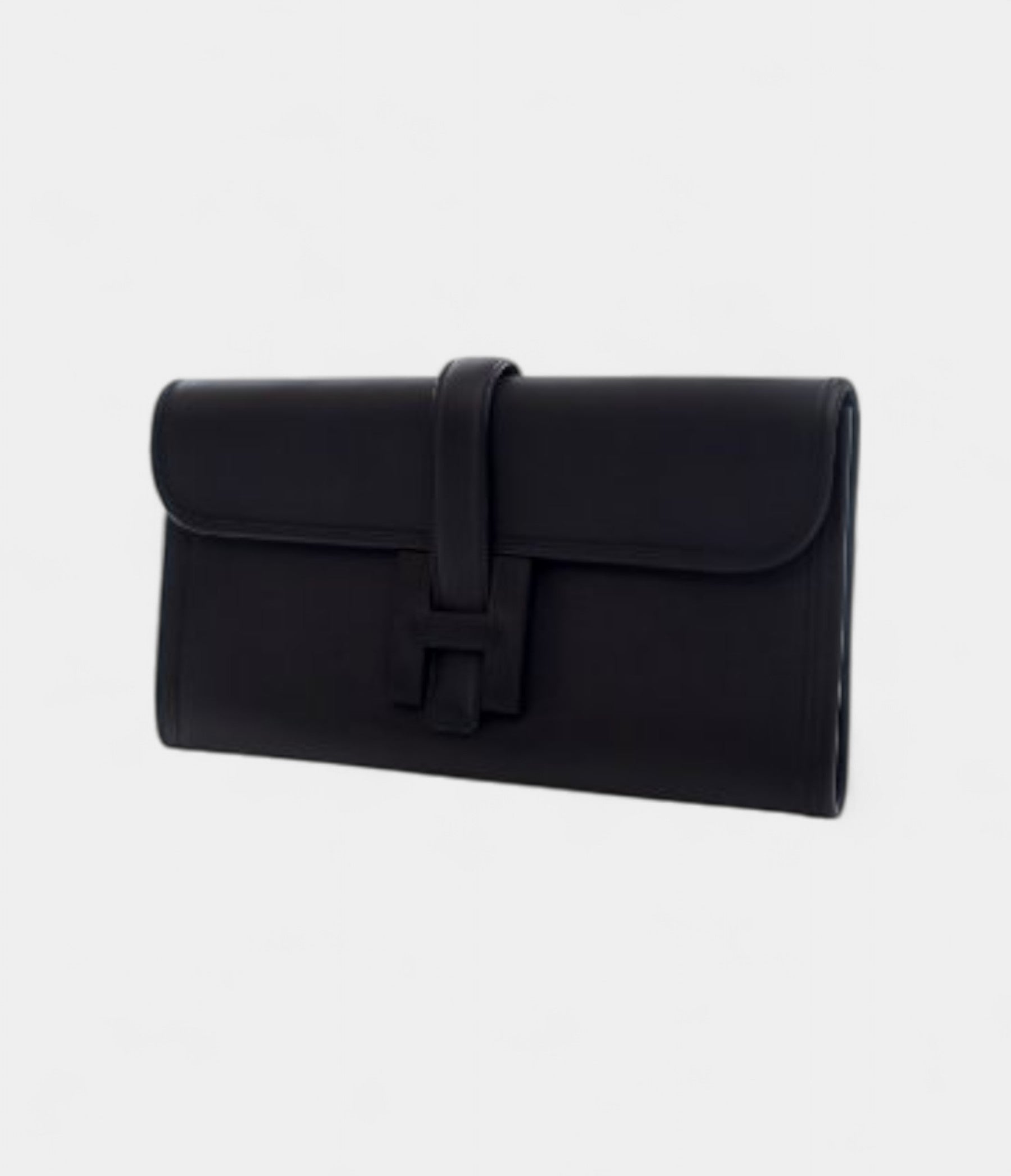 Hermès Jige Clutch 29 Black Swift