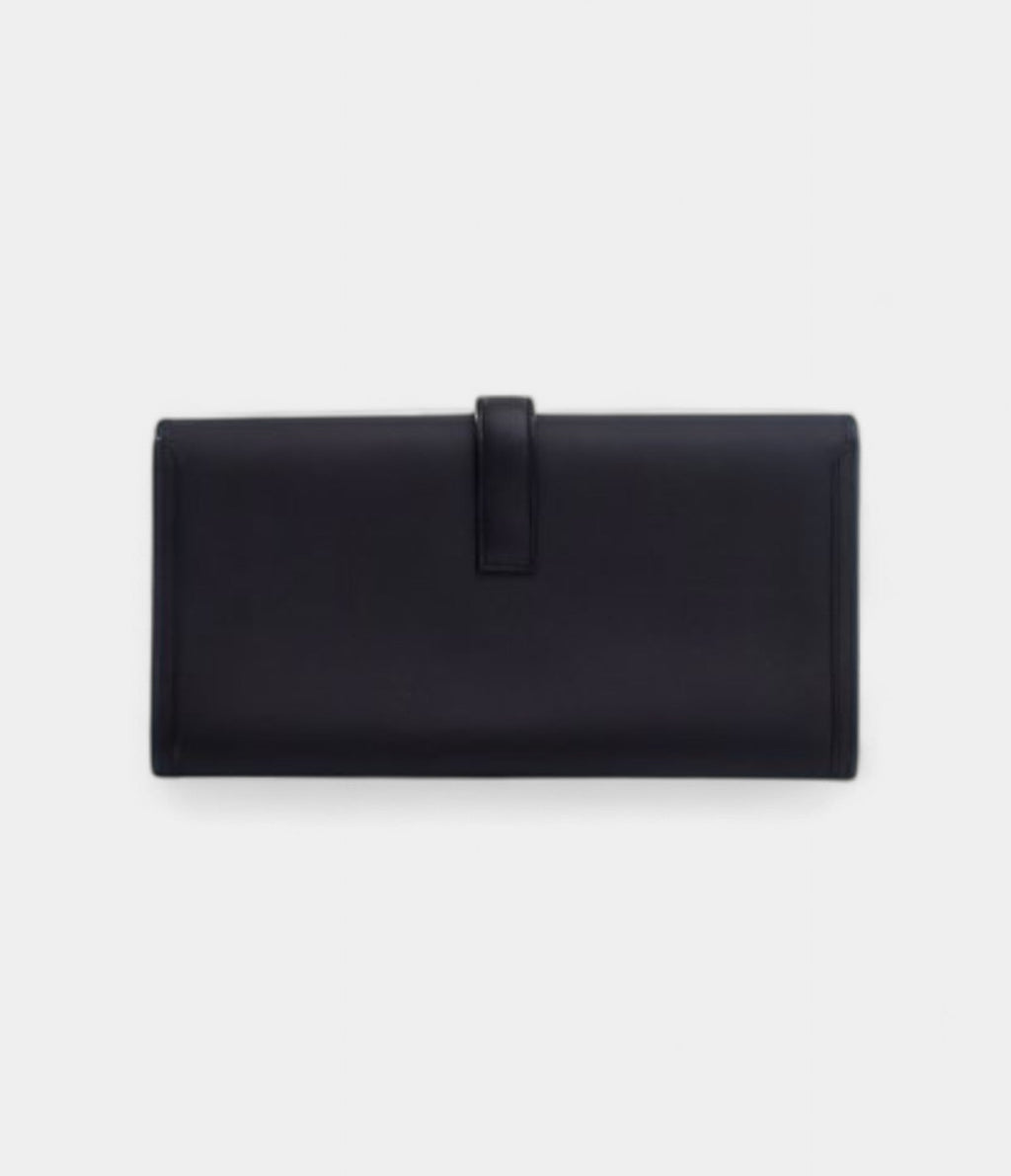 Hermès Jige Clutch 29 Black Swift