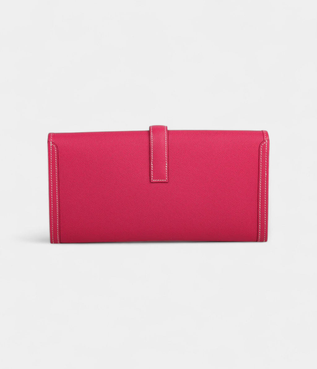 Hermès Jige Clutch 29 Rose Tyrien