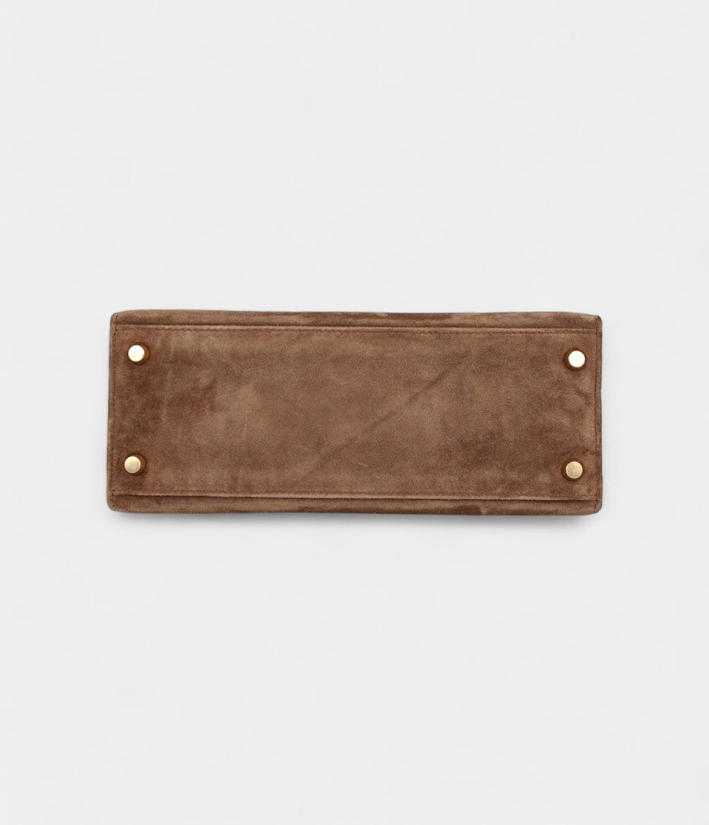 Hermes Kelly 25 Brown Doblis Gold Hardware
