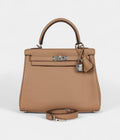 Hermes Kelly 25 Chai Swift Palladium Hardware