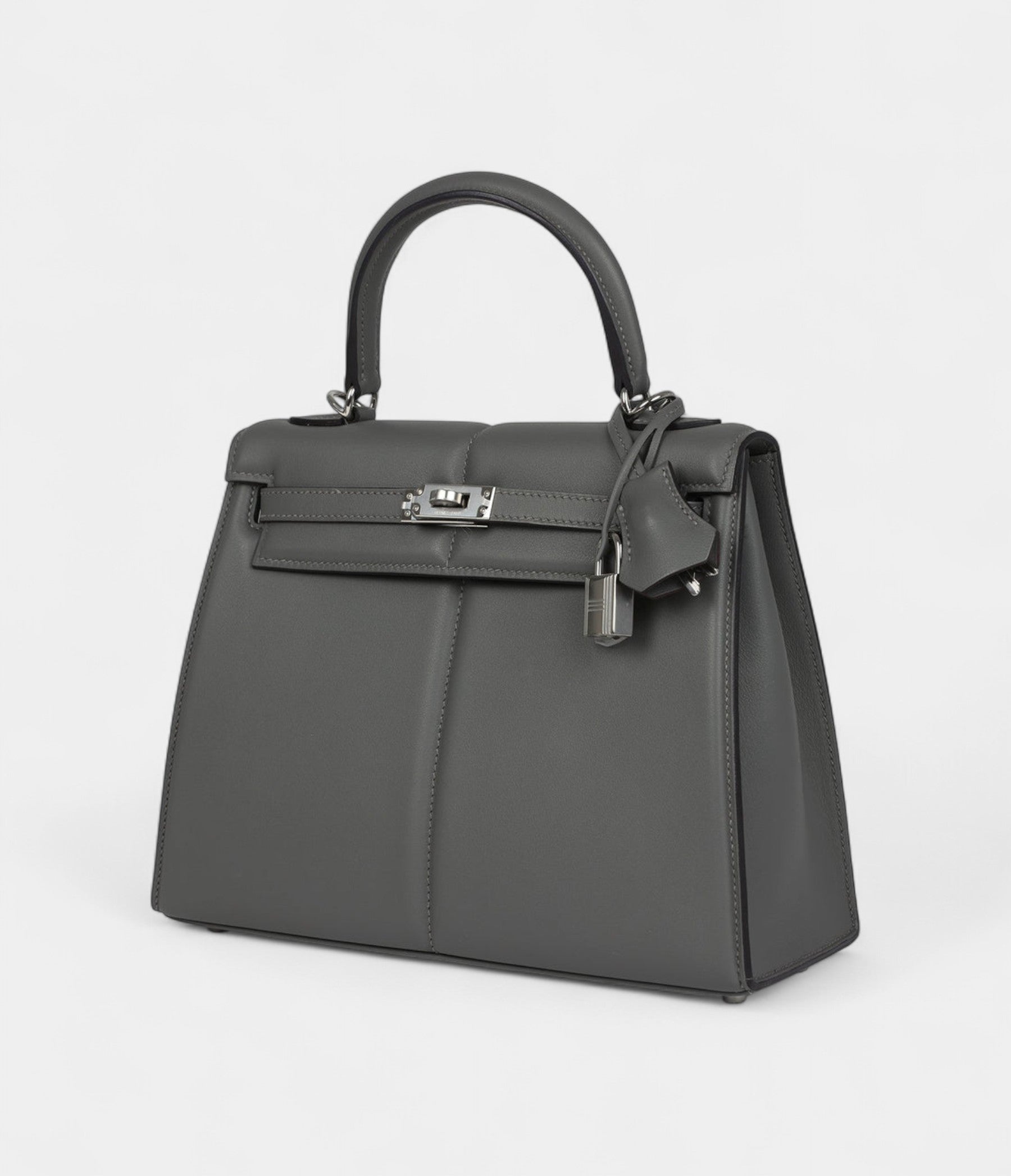 Hermes Kelly 25 Gris Meyer Swift Palladium Hardware