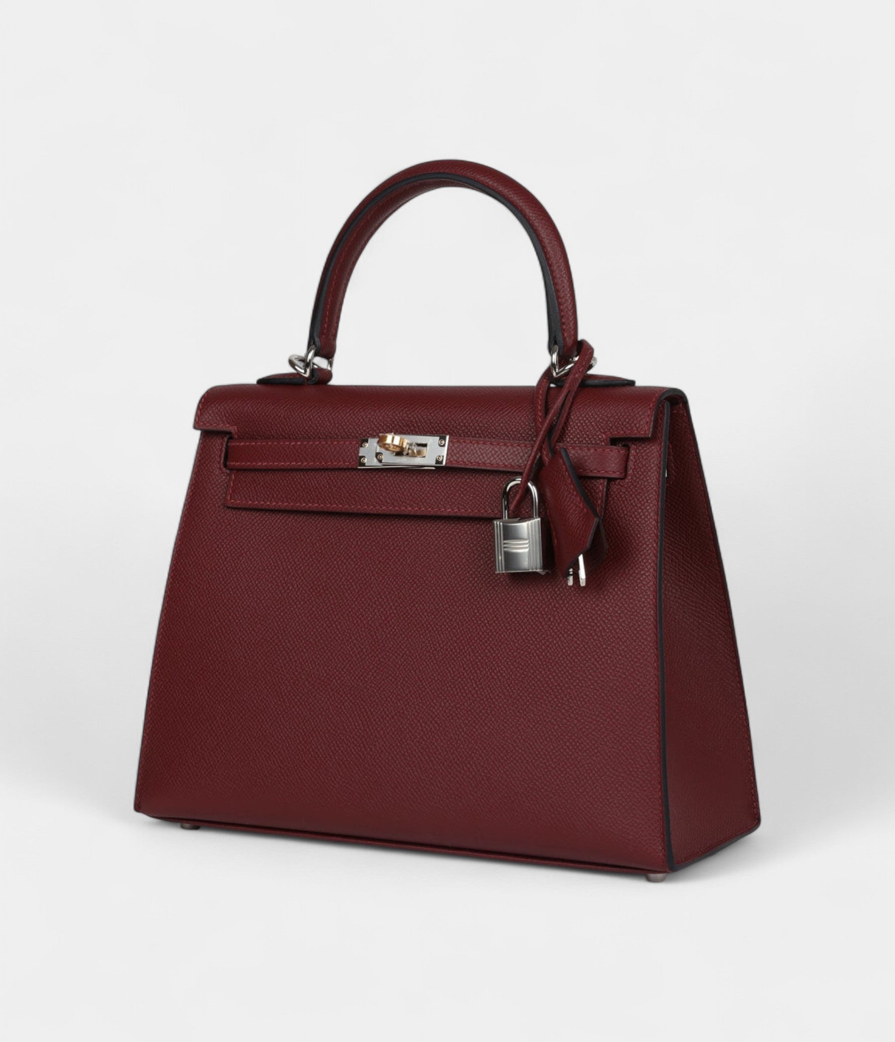 Hermes Kelly 25 Rouge H Epsom Electrum Hardware