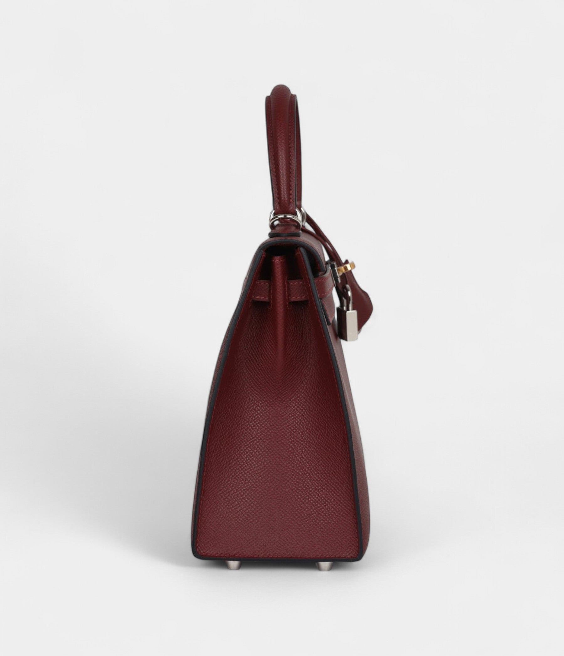 Hermes Kelly 25 Rouge H Epsom Electrum Hardware