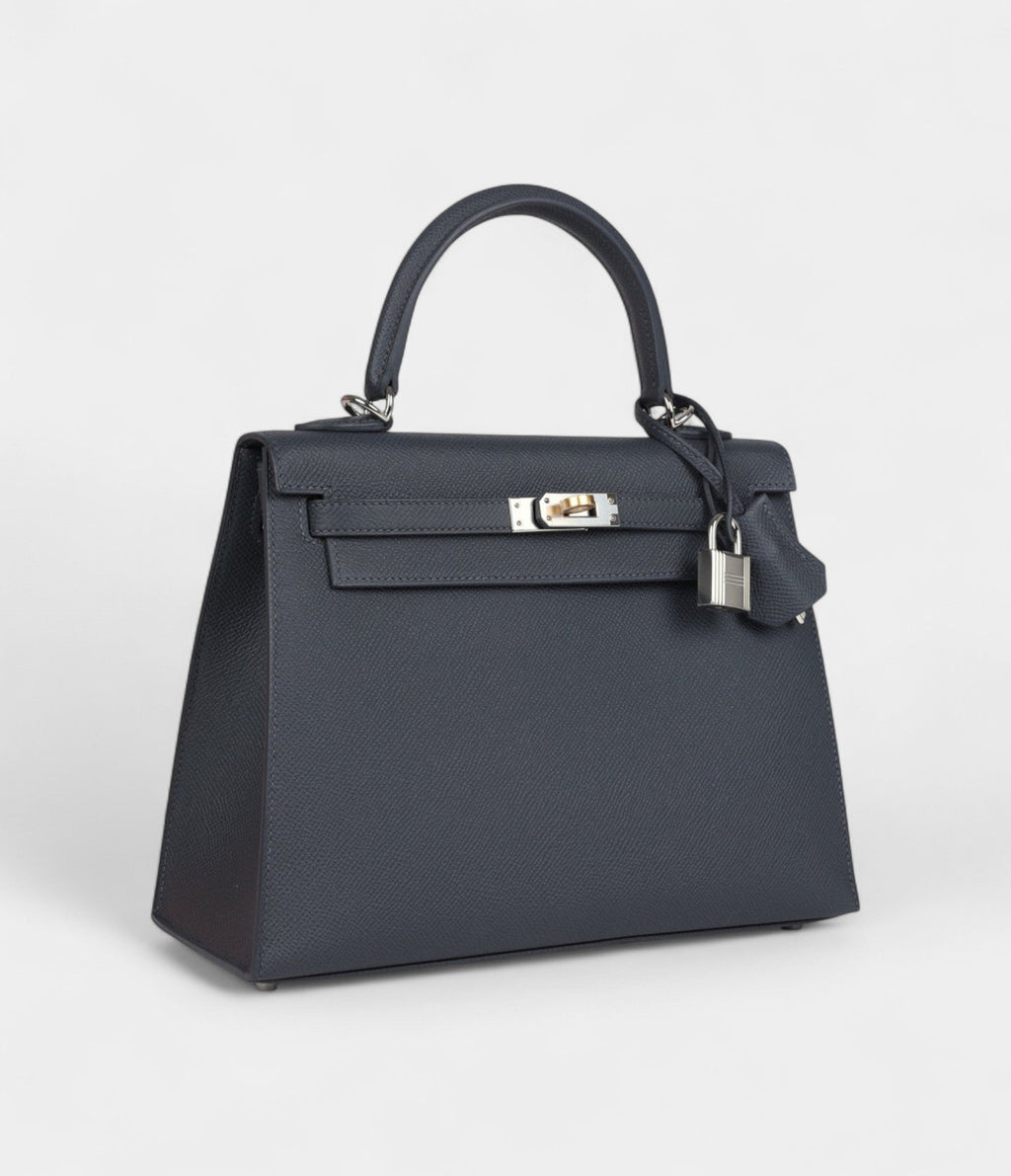 Hermes Kelly 25 Slate Epsom Electrum Hardware