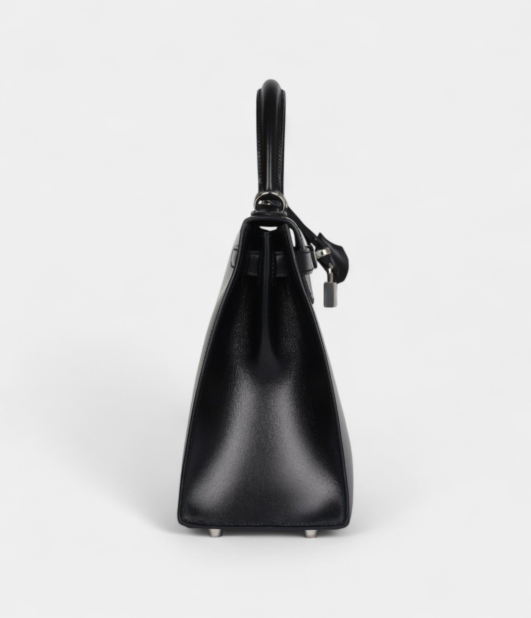 Hermes Kelly 28 Black Box Palladium Hardware