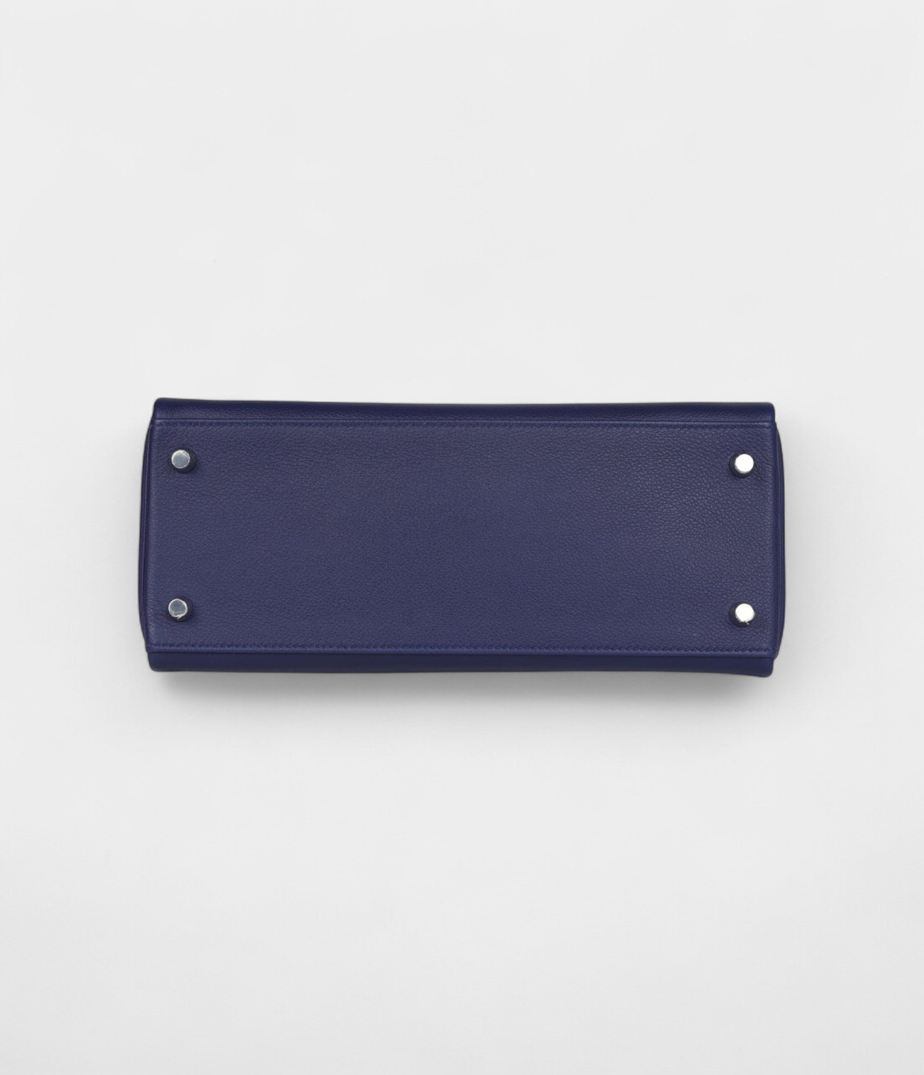 Hermes Kelly 28 Bleu Encre Verso Evercolor Palladium Hardware