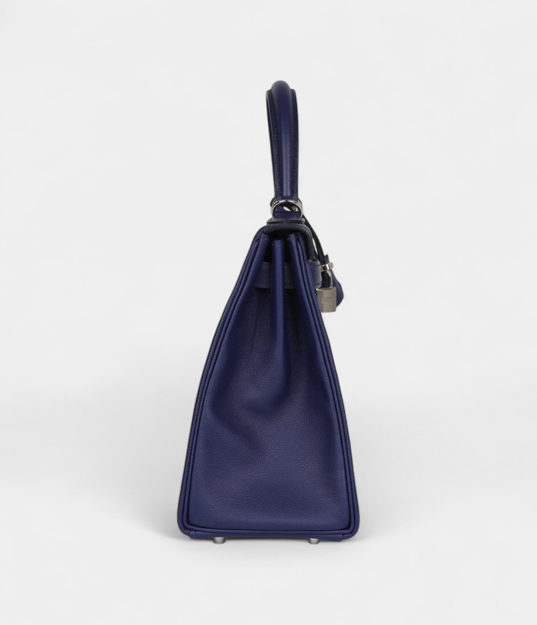 Hermes Kelly 28 Bleu Encre Verso Evercolor Palladium Hardware