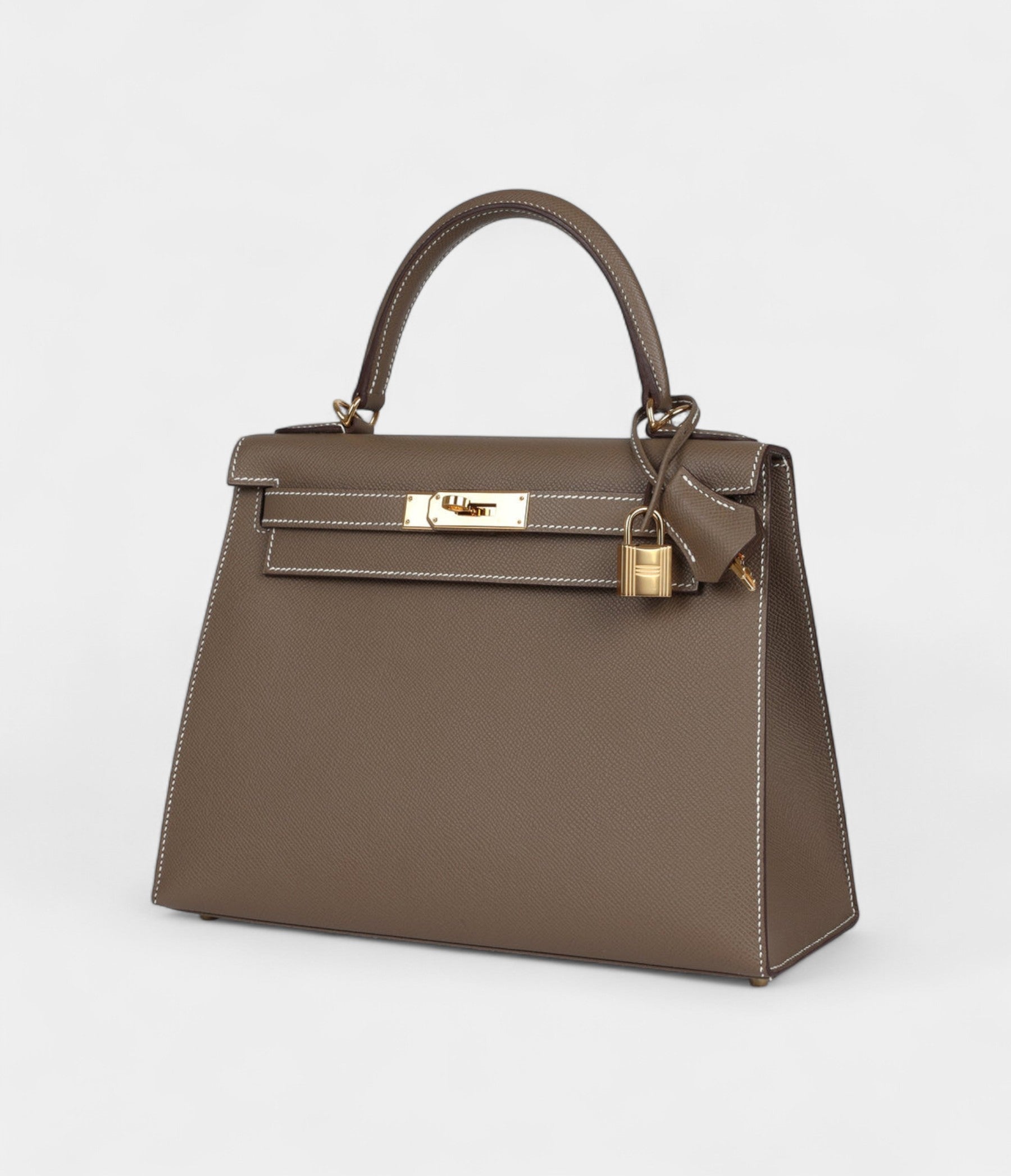 Hermes Kelly 28 Etoupe Epsom Gold Hardware