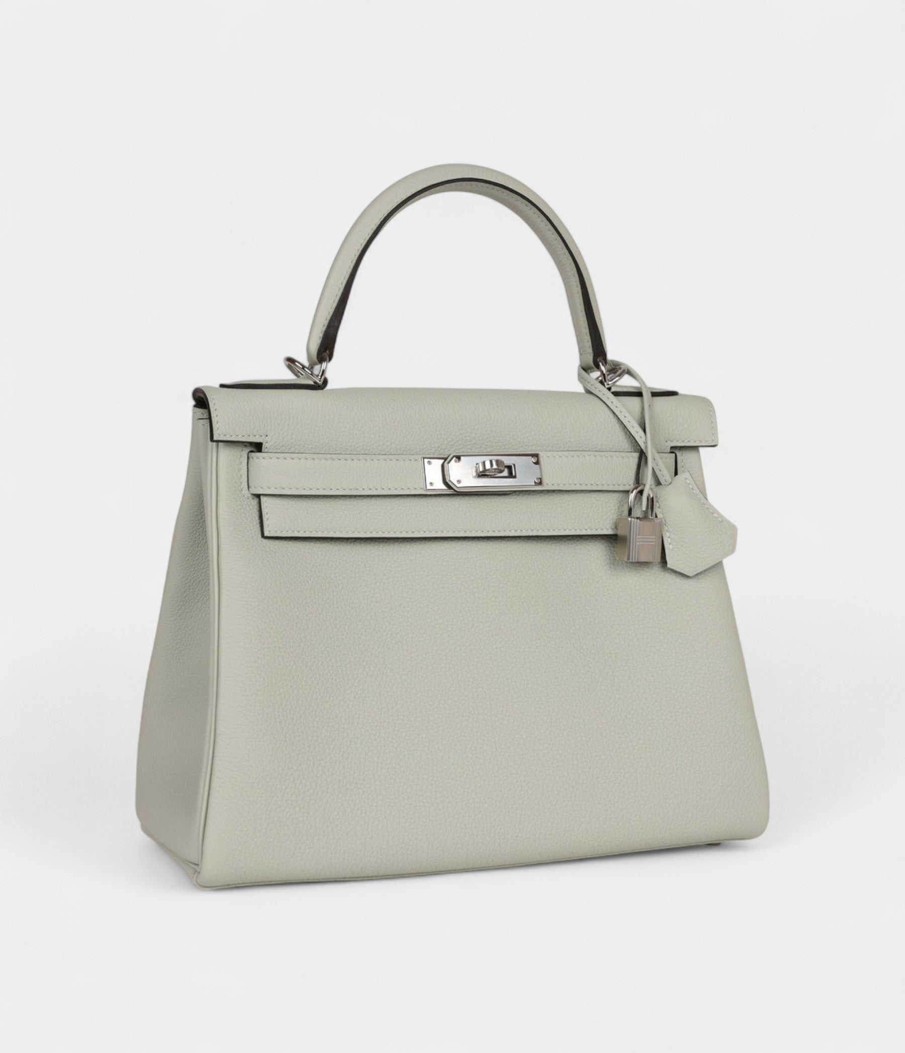 Hermes Kelly 28 Grey Neve Togo Palladium Hardware